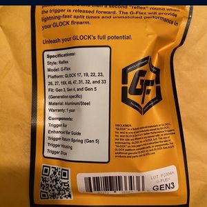 G-flex trigger. A performance trigger for glocks basically a binary trigger